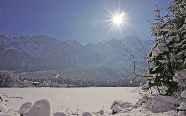 Winterlandschaft Eibsee