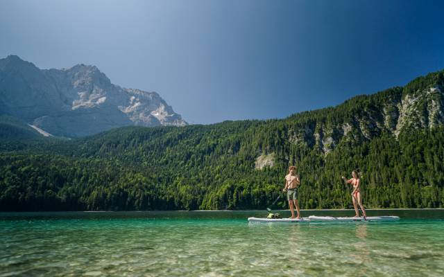 SUP auf dem Eibsee